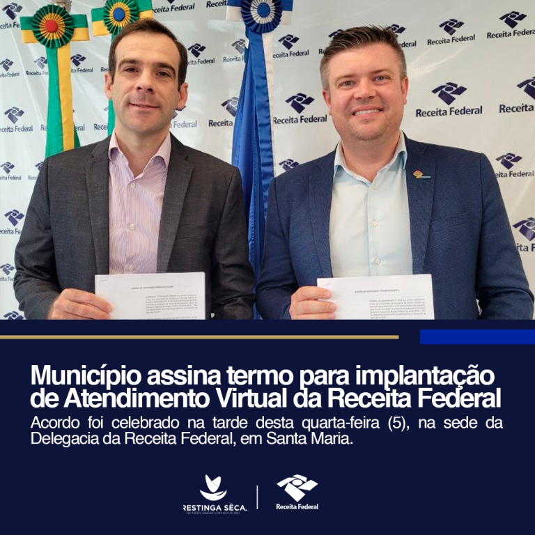 Restinga Sêca terá Atendimento Virtual da Receita Federal
