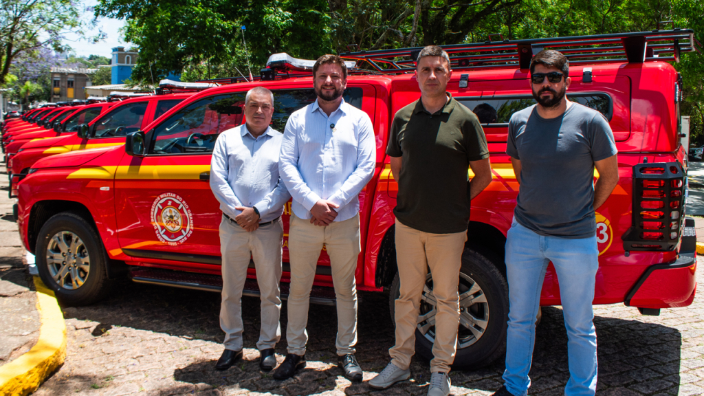 Restinga Sêca recebe viaturas para a Brigada Militar e Corpo de Bombeiros
