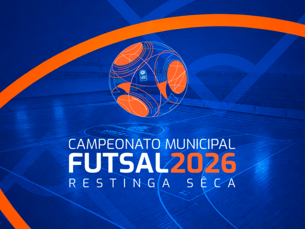 Foto da Notícia Campeonato Municipal de Futsal 2026 inicia nesta sexta-feira em Restinga Sêca