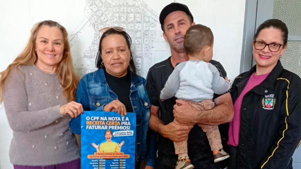 Foto da Notícia CPF na Nota garante prêmio de R$ 600,00 ao contribuinte de Restinga Sêca
